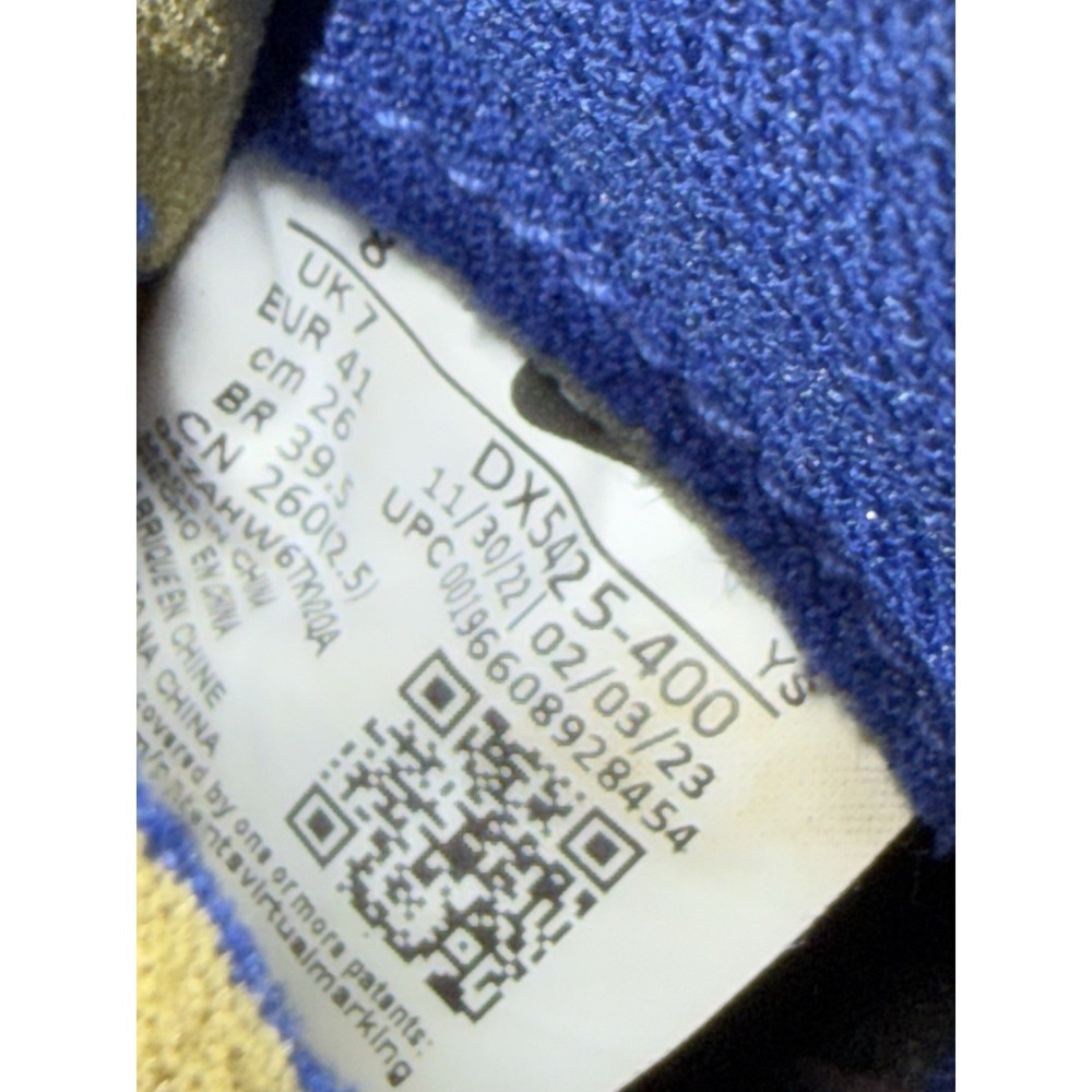 Stussy X Nike Vandal High DX5425-400 Royal Blue Black Skate Sneakers Mens Size 8 - Picture 9 of 9